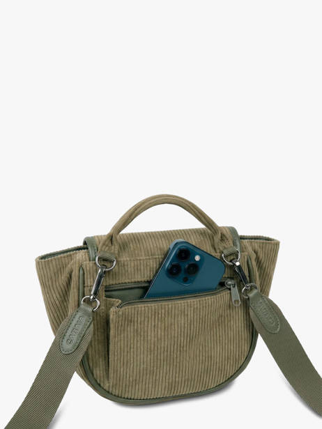 Crossbody Bag Wanderer Cotton Cabaia Green wanderer CROSSWAN other view 3
