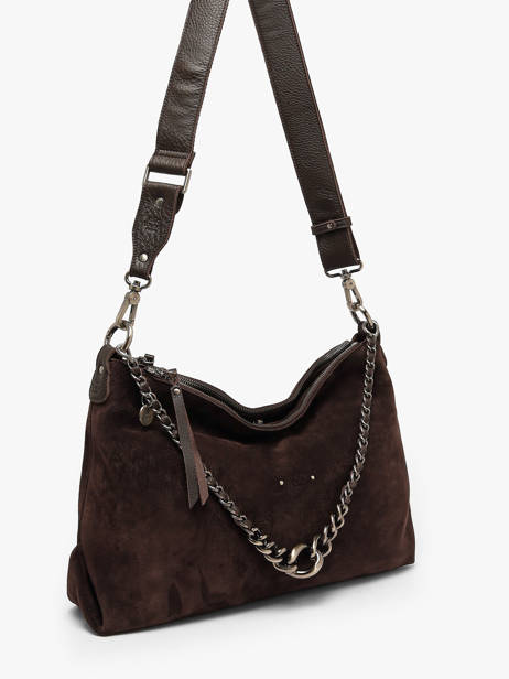Shoulder Bag Vintage Leather Mila louise Brown vintage 3822VC1 other view 2