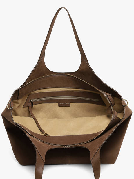 Nubuck Leather Dubai Shoulder Bag Nathan baume Brown riverside 3NG other view 3
