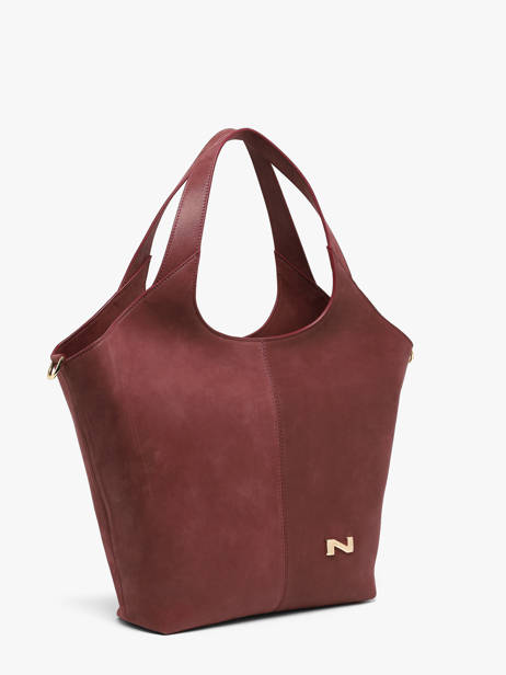Nubuck Leather Prague Shoulder Bag Nathan baume Red riverside 2NG other view 2