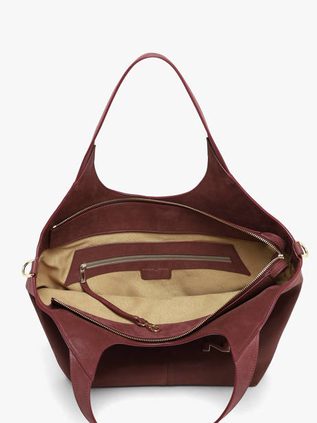 Nubuck Leather Prague Shoulder Bag Nathan baume Red riverside 2NG other view 3