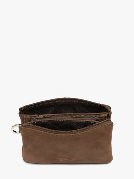 Coin Purse Leather Nathan baume Brown dynasty NG other view 1