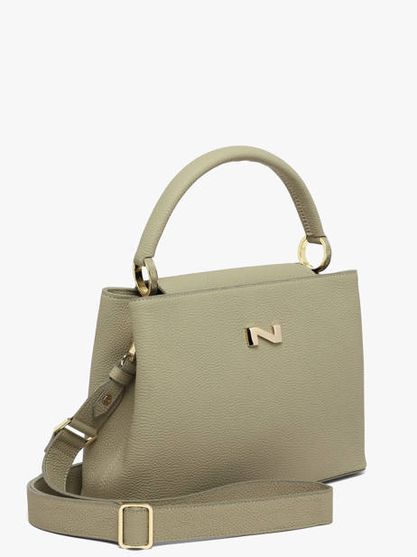 Leather Magnolia Top-handle Bag Nathan baume Green eden 3 other view 2