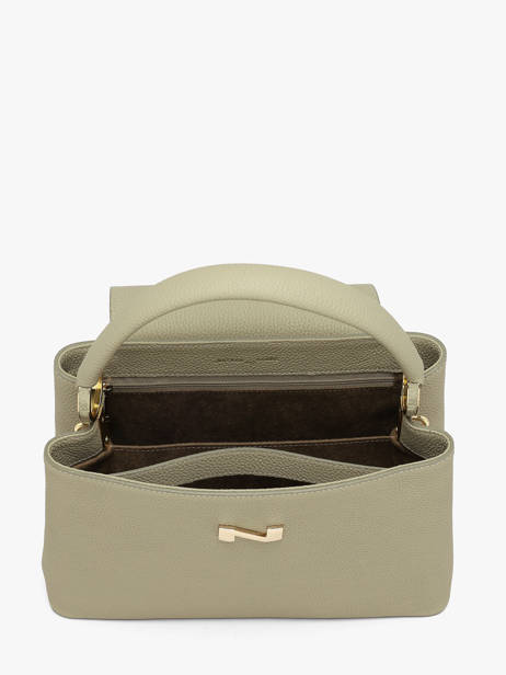 Leather Magnolia Top-handle Bag Nathan baume Green eden 3 other view 4