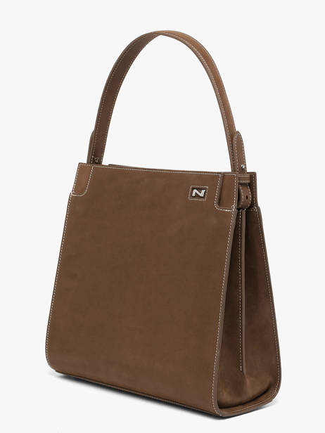 Nubuck Leather Elisabeth Top-handle Bag Nathan baume Brown dynasty 4NG other view 2