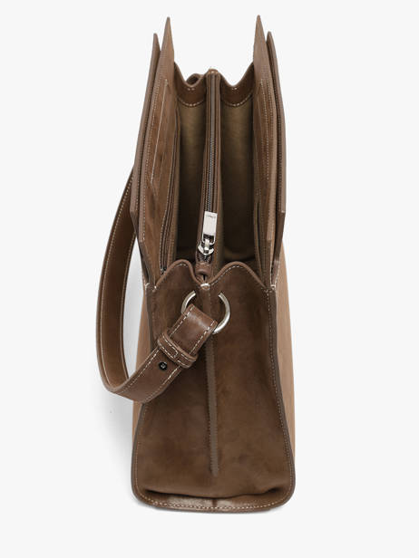 Nubuck Leather Elisabeth Top-handle Bag Nathan baume Brown dynasty 4NG other view 4