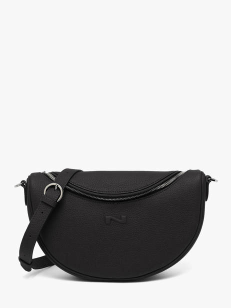 Leather Lago Crossbody Bag Nathan baume Black brasil 3