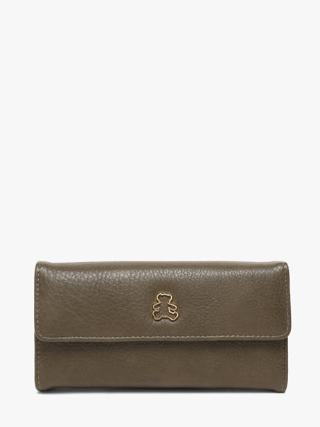 Wallet Orasie Lulu castagnette Green zip ORASIE
