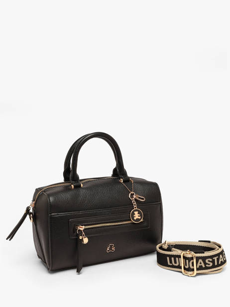 Satchel Zip Lulu castagnette Black zip BARKA other view 1