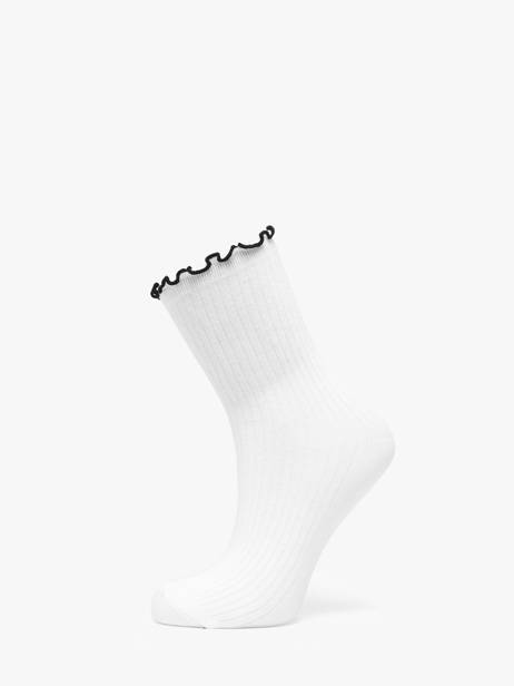 Socks Contrast Frills Pieces White socks women 17160900