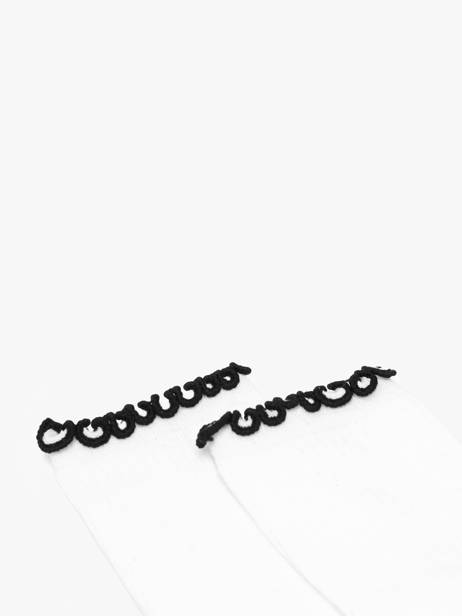 Socks Contrast Frills Pieces White socks women 17160900 other view 1