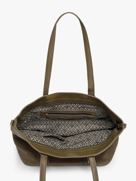 A4 Size Shoulder Bag Zip Lulu castagnette Green zip 2 other view 2