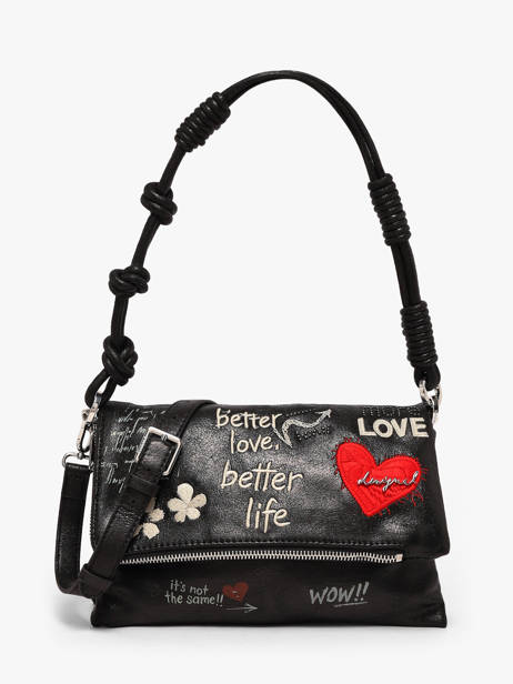 Crossbody Bag Wow Desigual Black wow 26WAXP39