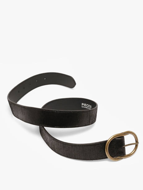 Leather Women's Belt Pieces Black laura 17125486 other view 3