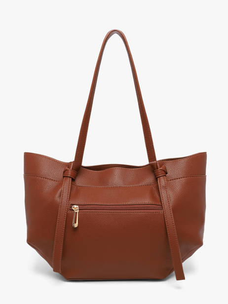 Sac Porté épaule Grained Flora & co Marron grained F9984 vue secondaire 3