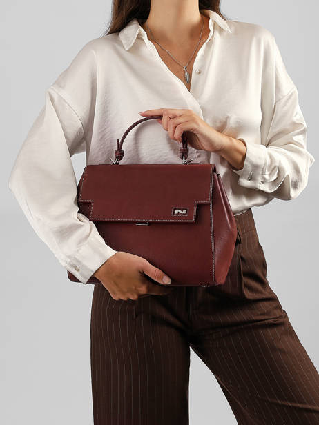 Nubuck Leather Louise Top-handle Bag Nathan baume Red dynasty 1NG other view 1