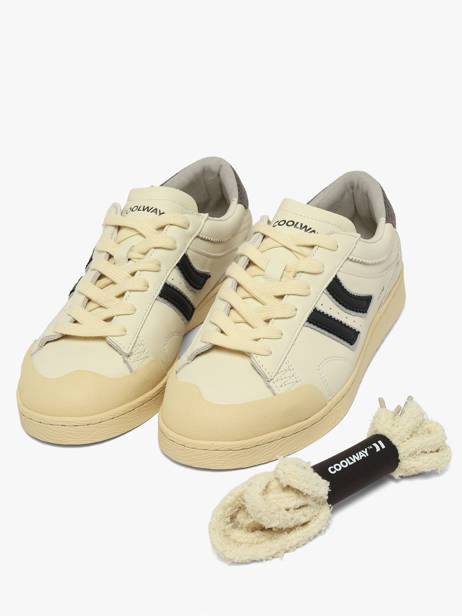 Sneakers In Leather Coolway Yellow men 8673859 other view 1