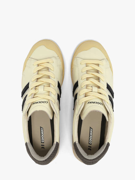 Sneakers In Leather Coolway Yellow men 8673859 other view 3