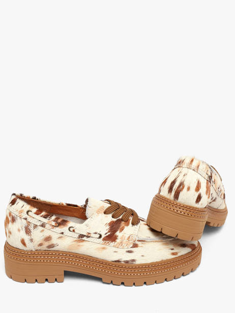Platform Boat Shoes In Leather Mam'zelle Multicolor accessoires CSGOZ29 other view 2