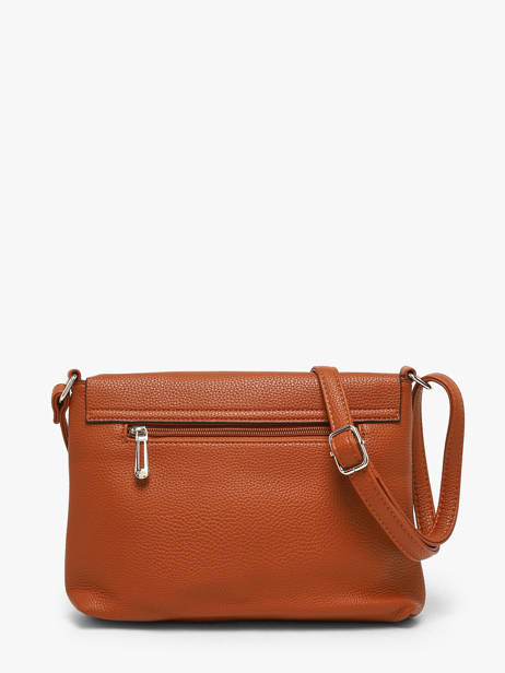 Vintage Crossbody Bag Flora & co Brown grained F8044 other view 3