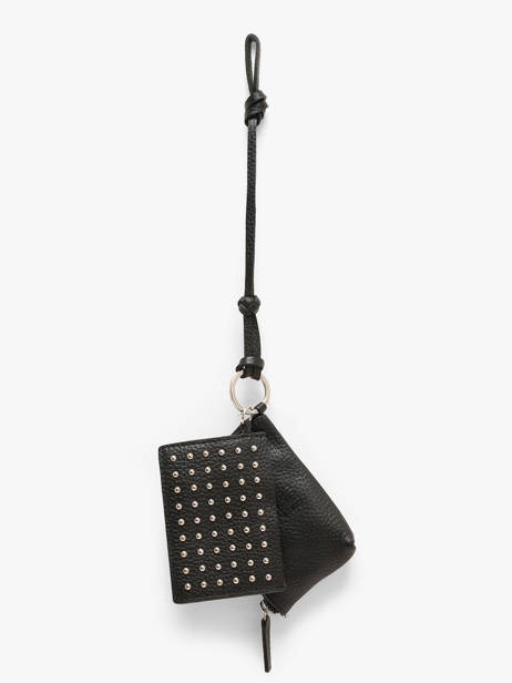 Leather Connecticut Bag Charm Biba Black wallet COH10L