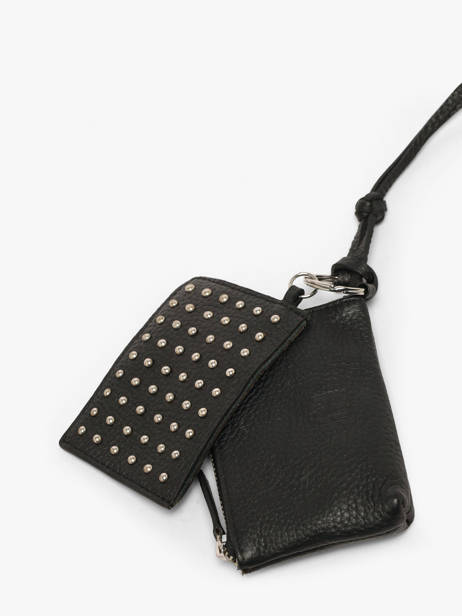 Leather Connecticut Bag Charm Biba Black wallet COH10L other view 1