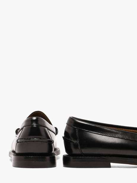 Slippers In Leather Sebago Black accessoires 7001530 other view 2