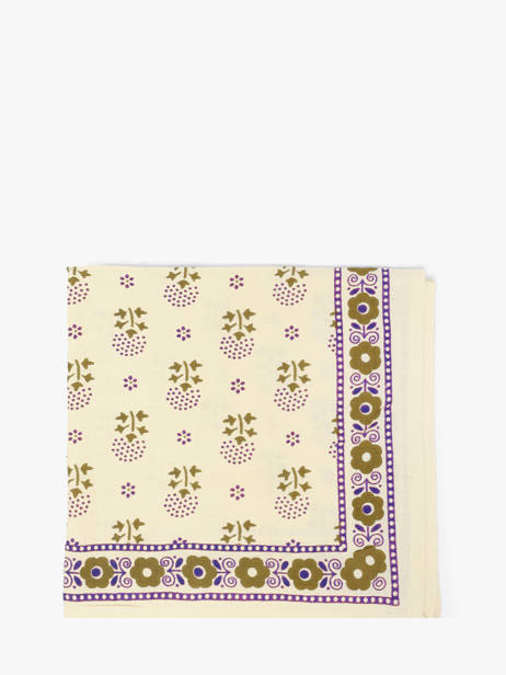 Scarf Anastasia 50x50 Byzantine Beige foulard ANA other view 1