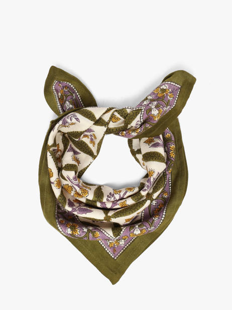 Scarf Zénon 50x50 Byzantine Green foulard ZEN