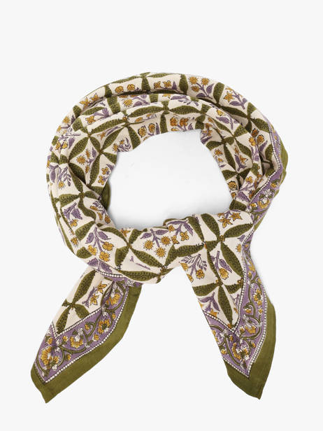 Scarf Zénon 100x100 Byzantine Green foulard ZEN
