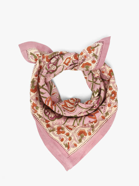 Scarf N°114 50x50 Byzantine Pink foulard 114