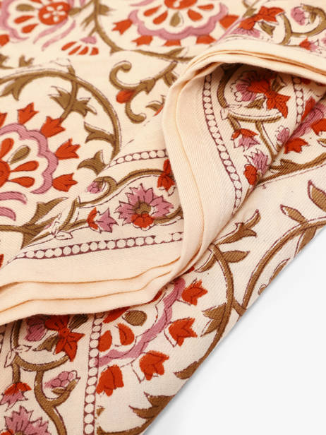 Scarf Alexane 50x50 Byzantine Red foulard ALE other view 2