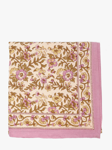 Scarf Calypso 100x100 Byzantine Pink foulard CAL other view 1