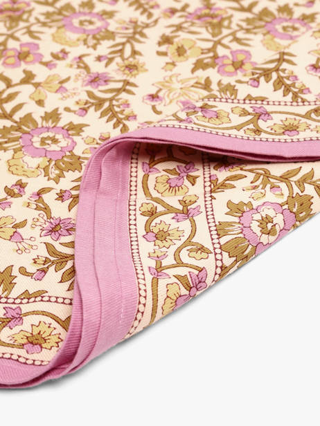 Scarf Calypso 100x100 Byzantine Pink foulard CAL other view 2