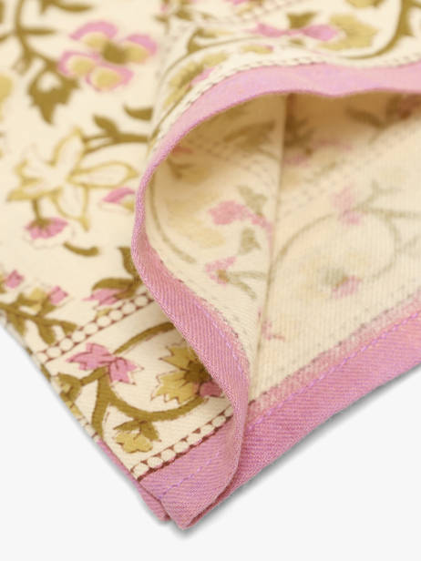 Scarf Calypso 50x50 Byzantine Pink foulard CAL other view 2