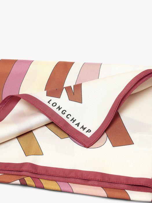 Longchamp Soie gots Scarf Pink