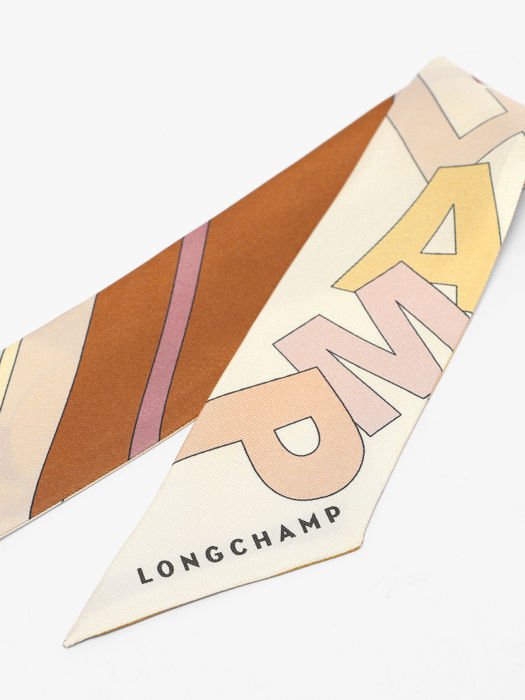 Longchamp Soie gots Scarf Pink