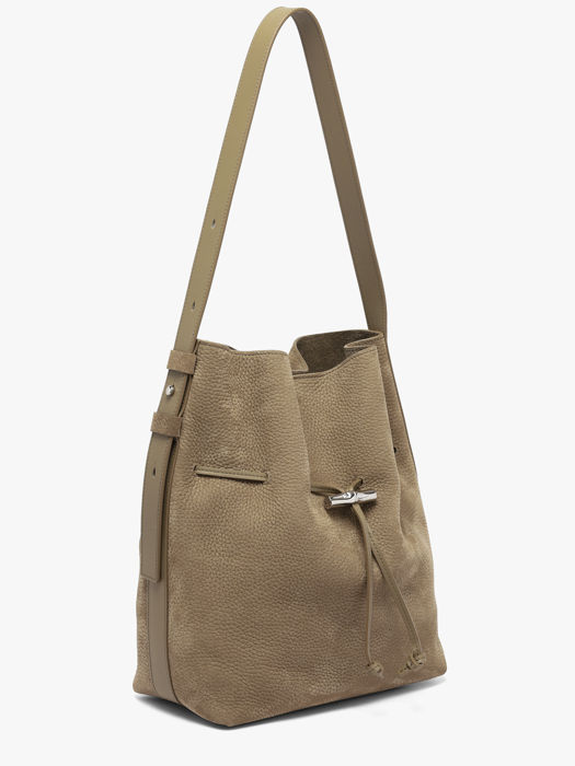 Longchamp Le roseau coulisse nubuck Handbag Brown