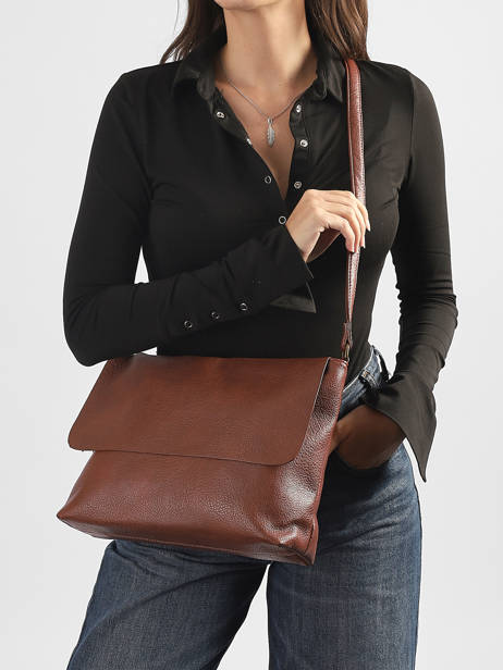 Shoulder Bag Soft Mandoline Brown soft MD5231 other view 1