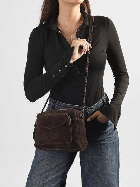 Leather Naina Crossbody Bag Pieces Brown naina 17111600 other view 1