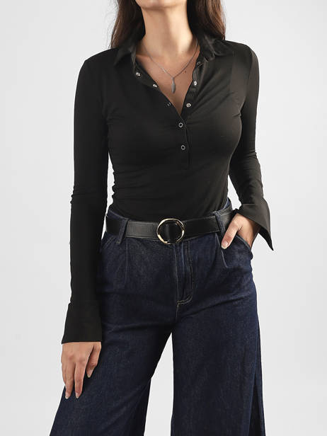 Leather Amiva Women's Belt Pieces Black amiva 17166641