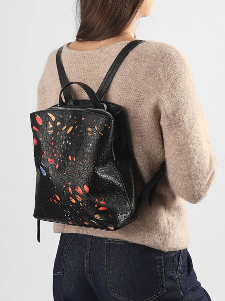 Backpack Notus Print Desigual Black notus 26WAKP25 other view 1