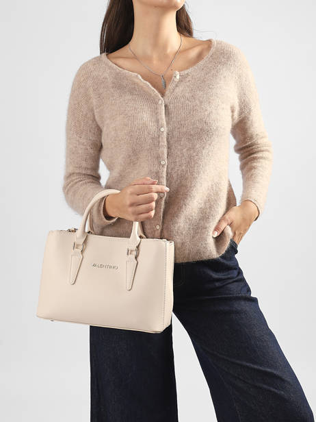 Sac Porté Main Zero Re Polyester Recyclé Valentino Beige zero re VBS7B302 vue secondaire 1