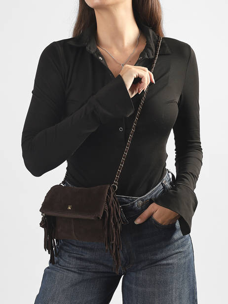 Shoulder Bag Aurora Leather Pieces Brown aurora 17166670 other view 1