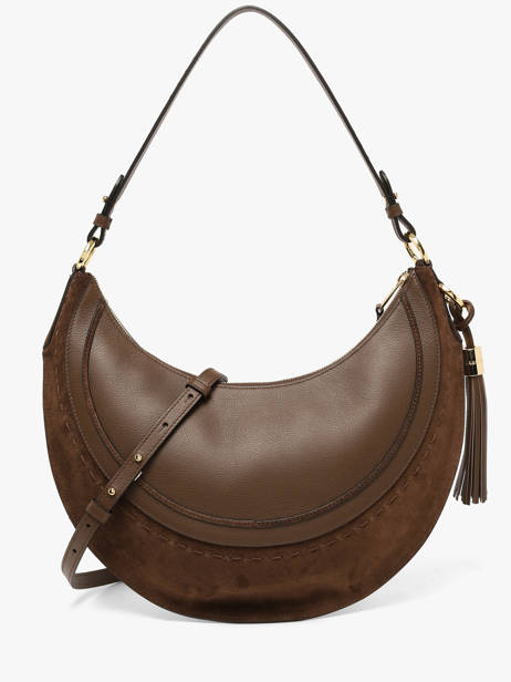Sac Hobo M Zippé Hobohème Cuir Lancel Marron hoboheme A14219 vue secondaire 4