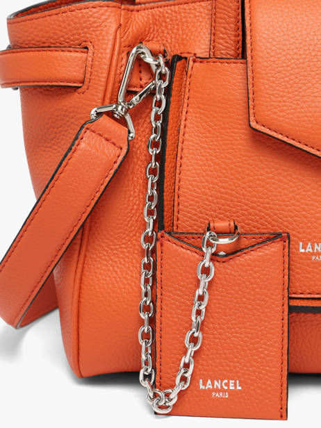 Small Satchel Thea Leather Lancel Orange thea A14221 other view 2