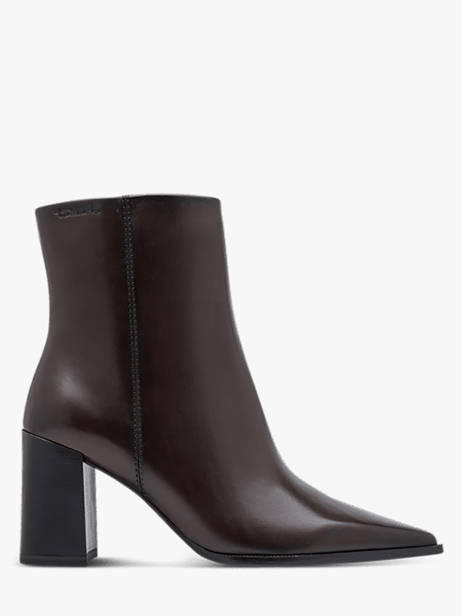 Heeled Boots In Leather Tamaris Brown women 47