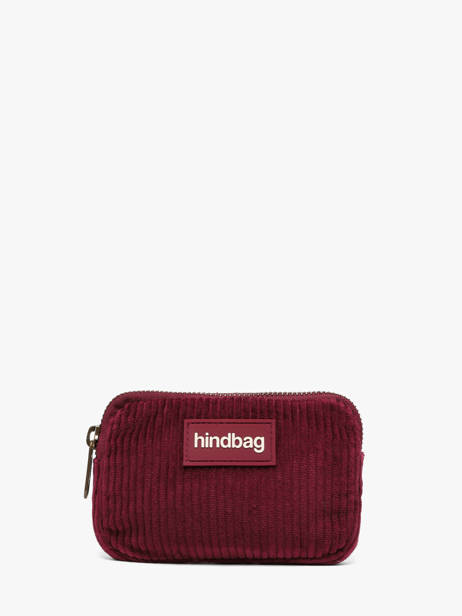 Coin Purse Hindbag Red velours V