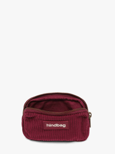 Coin Purse Hindbag Red velours V other view 1