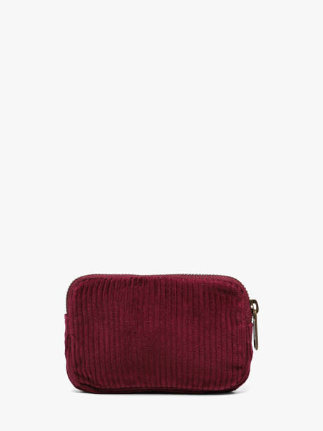 Coin Purse Hindbag Red velours V other view 2